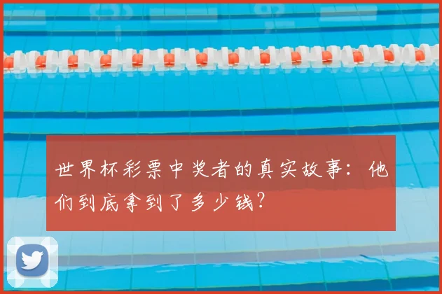 世界杯彩票中奖者的真实故事：他们到底拿到了多少钱？