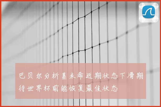巴贝尔分析基米希近期状态下滑期待世界杯前能恢复最佳状态